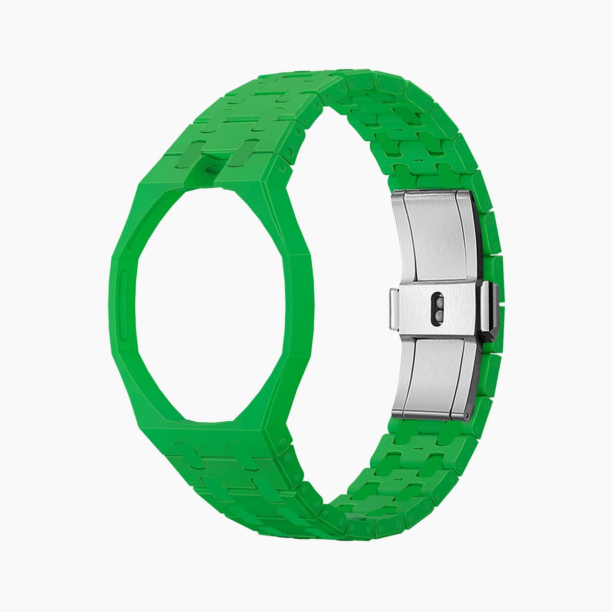 Audemars Piguet x Swatch Watch Royal Pop "GREEN EIGHT" 40 mm + Ceramic Case-Strap Pink