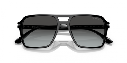 Prada PR 20YS 1AB06T Men's Aviator Sunglasses - Black Sunglasses
