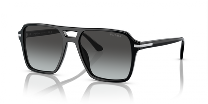 Prada PR 20YS 1AB06T Men's Aviator Sunglasses - Black Sunglasses