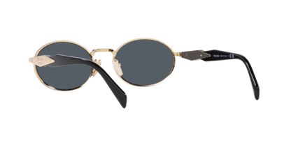 Prada 0PR 65ZS Women's Sunglasses - Pale Gold Frame, Dark Grey Lenses Sunglasses