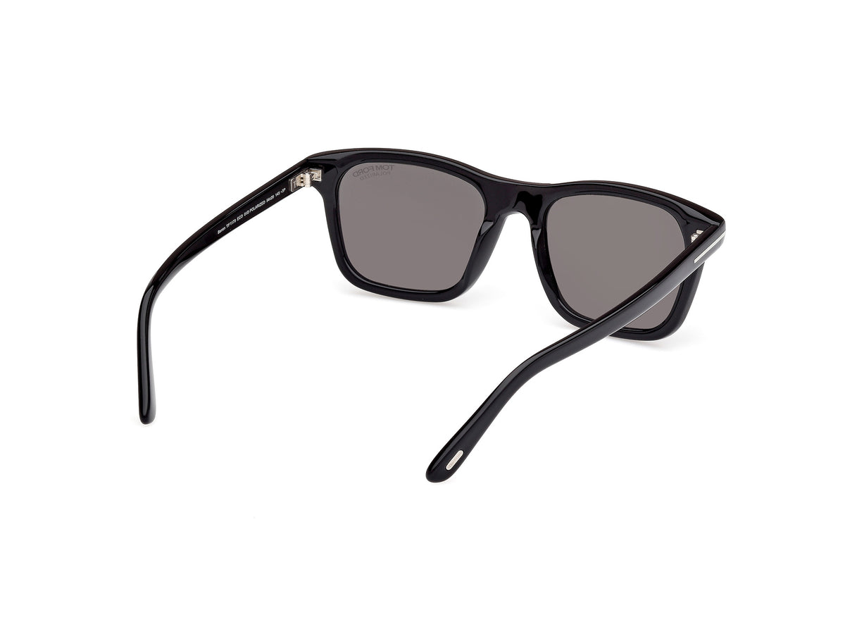 Tom Ford FT1179 01D Barron Sunglasses for Men - Black Sunglasses