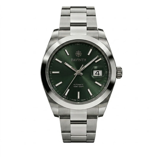 DAVINTH Watch Green 40mm Steel
