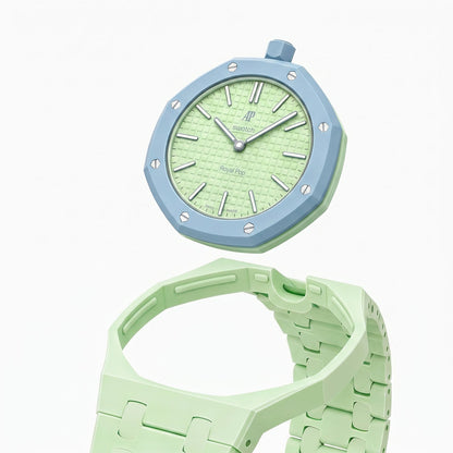 Audemars Piguet x Swatch Royal Pop BLAUE ACHT Green 40 mm + Ceramic Case-Strap