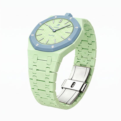 Audemars Piguet x Swatch Royal Pop BLAUE ACHT Green 40 mm + Ceramic Case-Strap