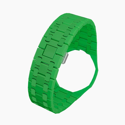 Audemars Piguet x Swatch Watch Royal Pop "GREEN EIGHT" 40 mm + Ceramic Case-Strap Pink