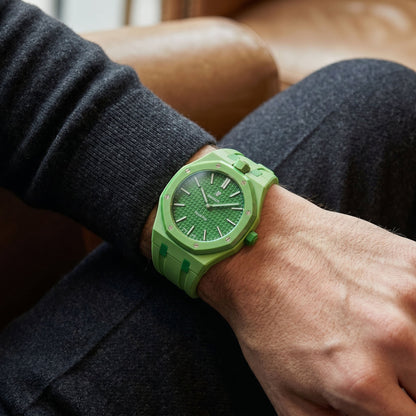 Audemars Piguet x Swatch Royal Pop "GREEN EIGHT" 40 mm + Rubber Case-Strap