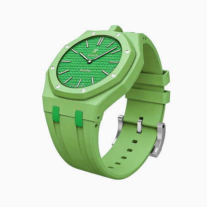 Audemars Piguet x Swatch Royal Pop "GREEN EIGHT" 40 mm + Rubber Case-Strap