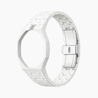 Audemars Piguet x Swatch Royal Pop "HUIT BLANC" 40 mm + Ceramic Case-Strap