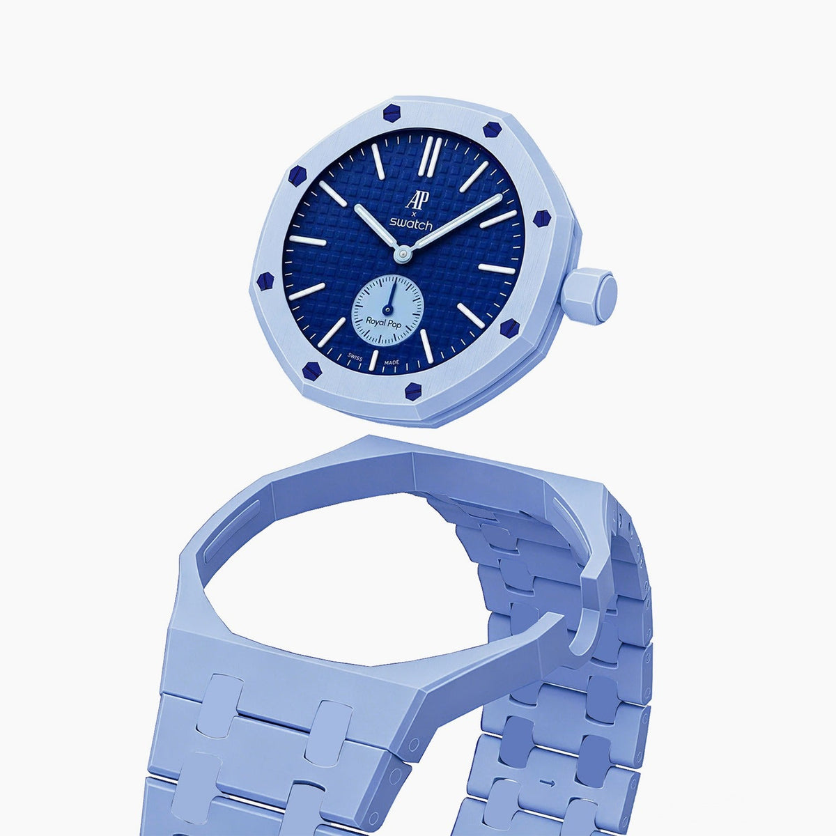 Audemars Piguet x Swatch Royal Pop LAN BA 40 mm + Ceramic Case-Strap