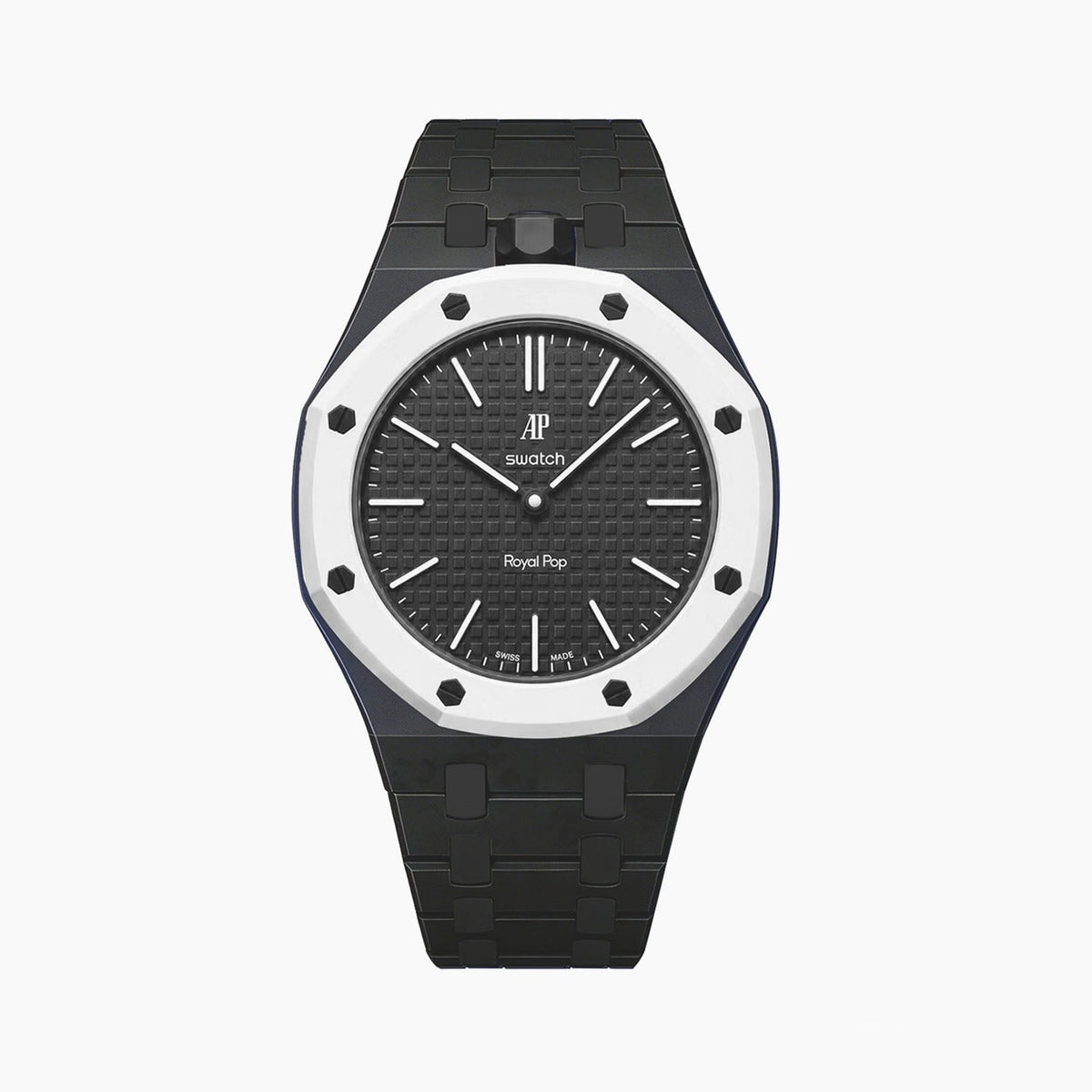 Audemars Piguet x Swatch Royal Pop "OCHO NEGRO" 40 mm + Ceramic Case-Strap