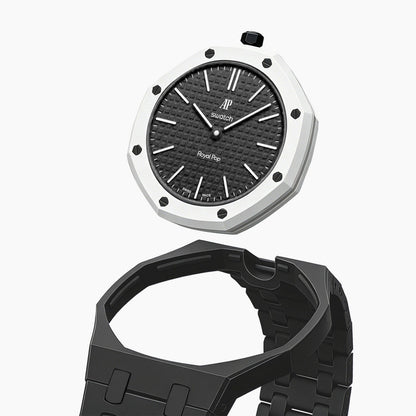 Audemars Piguet x Swatch Royal Pop "OCHO NEGRO" 40 mm + Ceramic Case-Strap