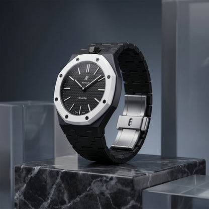 Audemars Piguet x Swatch Royal Pop "OCHO NEGRO" 40 mm + Ceramic Case-Strap