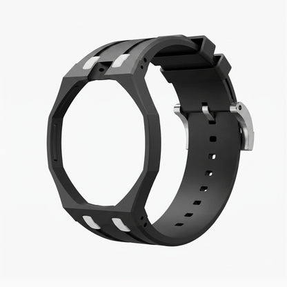 Audemars Piguet x Swatch Royal Pop "OCHO NEGRO" 40 mm + Rubber Case-Strap