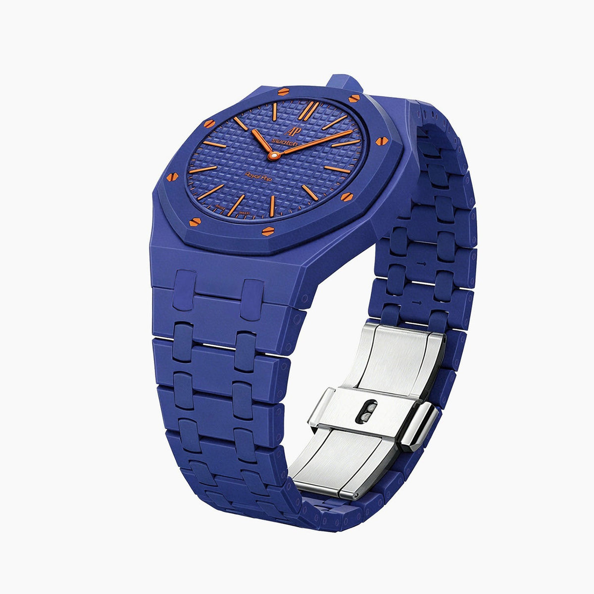 Audemars Piguet x Swatch Royal Pop "ORENJI HACHI" 40 mm + Ceramic Case-Strap