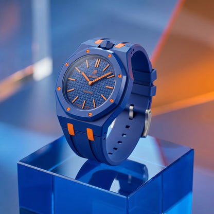 Audemars Piguet x Swatch Royal Pop "ORENJI HACHI" 40 mm + Rubber Case-Strap