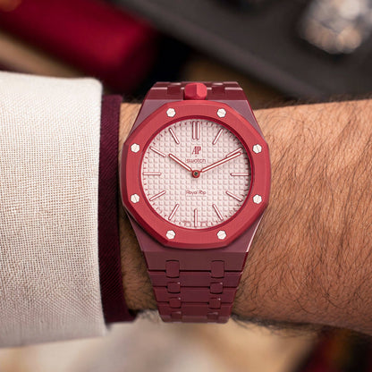 Audemars Piguet x Swatch Royal Pop "OTTO ROSSO" 40 mm + Ceramic Case-Strap