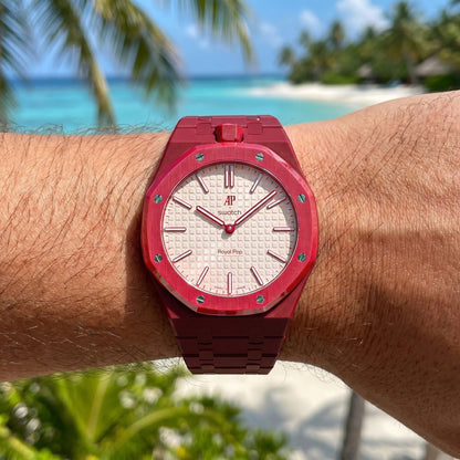 Audemars Piguet x Swatch Royal Pop "OTTO ROSSO" 40 mm + Ceramic Case-Strap