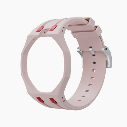 Audemars Piguet x Swatch Royal Pop "OTTO ROSSO" 40 mm + Rubber Case-Strap Pink