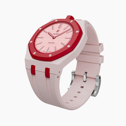 Audemars Piguet x Swatch Royal Pop "OTTO ROSSO" 40 mm + Rubber Case-Strap Pink
