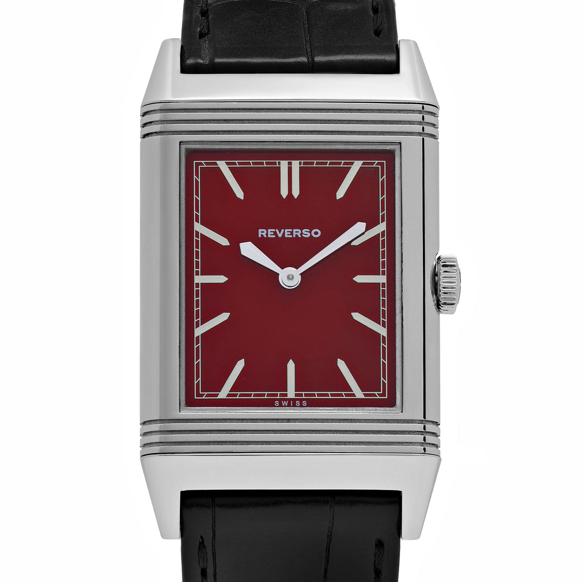 Jaeger-LeCoultre Reverso 278856J Stainless Steel Red Dial Special '1931 Rouge' Edition
