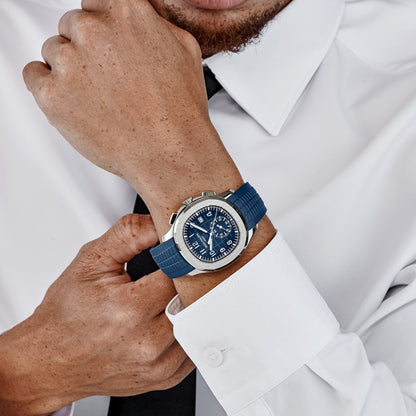 Patek Philippe Aquanaut 3285 V3 – 5968G-001 White Gold Blue Dial (2025)